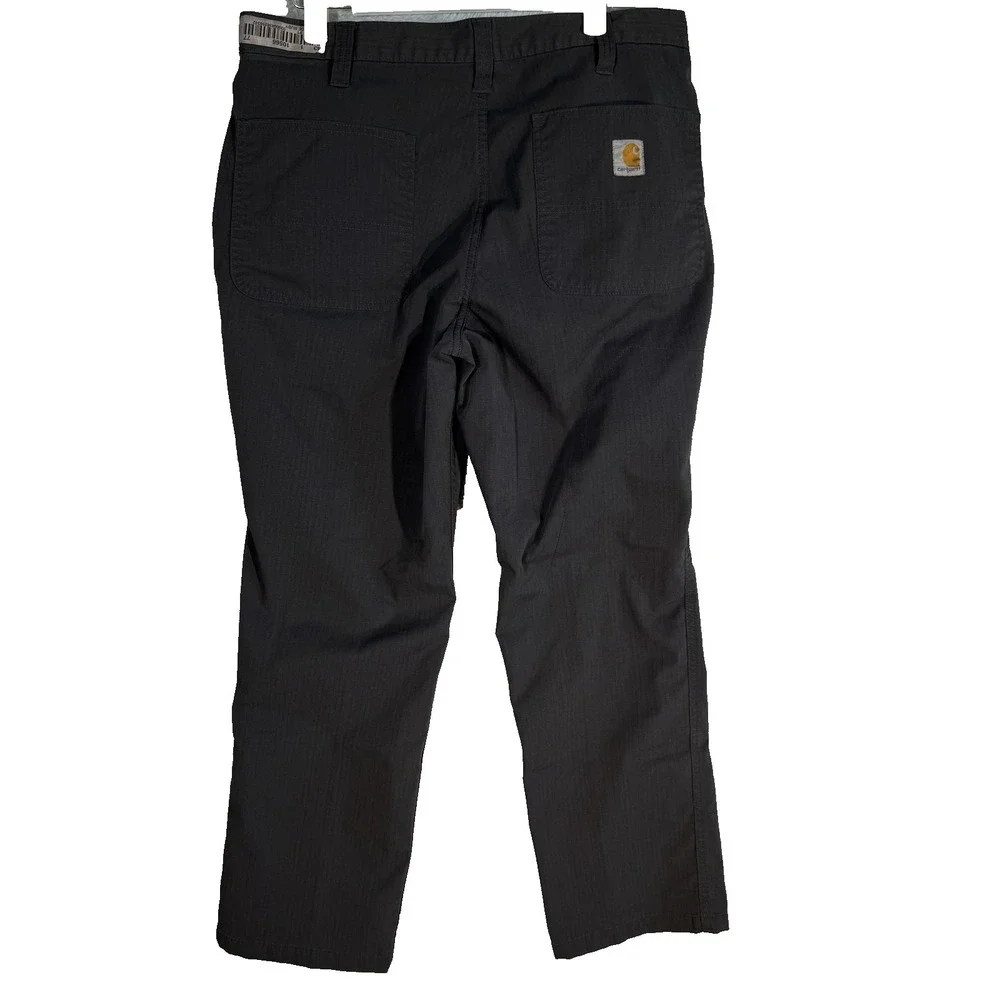 Carhartt Pants Mens 34x29 Gray Ripstop Workwear Utility Zipper Pocket Outdoor